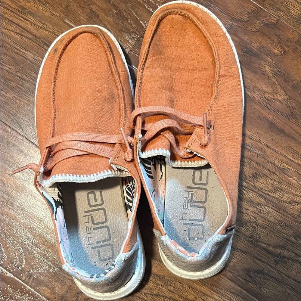 Hey Dude Women's Orange Casual Shoes
